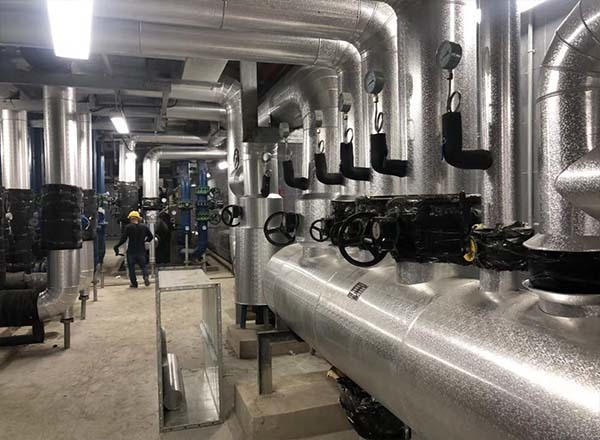 空調機房管道壓花鋁皮保溫